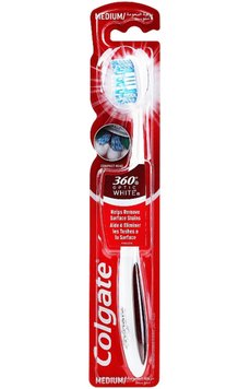 Зубна щітка Colgate 360 Optic White, Medium, Середньої жорсткості. P18352671 фото