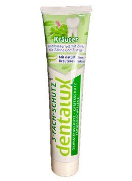 Зубна паста Dentalux Krauter, Захист з цинком та травами, 125 ml 00000002438 фото