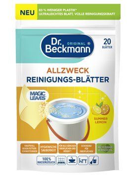 Універсальні водорозчинні серветки для прибирання Dr Beckmann Summer Lemon, 20 шт. 00000002487 фото