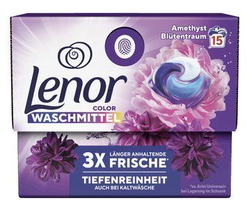 Капсули для прання Lenor Color Amethyst Blutentraum, Для кольорового, 15 шт. 00000002138 фото