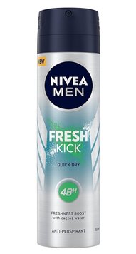 Антиперспірант-спрей для чоловіків NIVEA MEN Fresh Kick, 150 ml 00000001491 фото