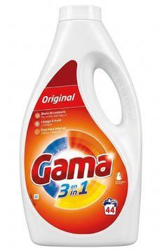 Гель для прання Gama 3in1 Original, Універсальний, 44 прання, 1,98L 21003928 s1280 фото