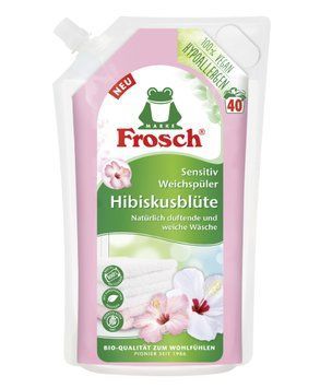 Кондиціонер для білизни Frosch Sensitive, Квітка гібіскуса, Гіпоалергенний, 40 прань, 1000 ml 00000002589 фото