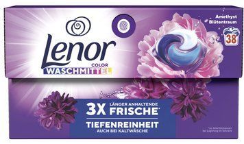 Капсули для прання Lenor Color Amethyst Blutentraum, Для кольорового, 38 шт. 00000002839 фото