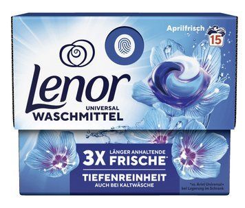 Капсули для прання Lenor Aprilfrisch, Універсальні, 15 шт. 00000002137 фото