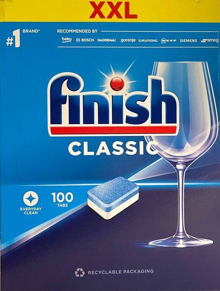 Таблетки для посудомийної машини Finish Classic, 100 шт. 00000000368 фото