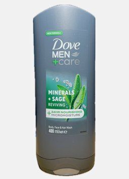 Гель для душу Dove Men+Care, Для чоловіків, Свіжість мінералів та шавлії, 400 ml 696390002 фото