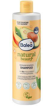 Шампунь Balea Natural Beauty, Відновлюючий для пошкодженого волосся, З олією авокадо та манго,400 ml 2343503 фото
