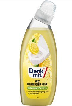 Гель для чищення унітазів Denkmit Lemon, Аромат лимону, 750 ml 00000002791 фото