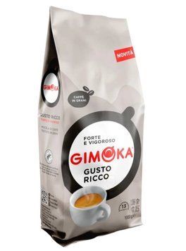 Кава в зернах Gimoka Gusto Ricco, Купаж арабіка/робуста, 1000 g 00000001342 фото