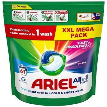 Капсули для прання Ariel Allin1 Pods Color, Для кольорового, 61 шт. 00000002541 фото