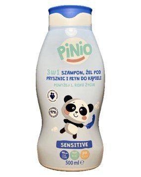 Шампунь та гель для душу Pinio 3in1, Для дітей, Для чутливої шкіри, 500 ml 30021809 фото