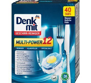 Таблетки для посудомийної машини Denkmit Multi-Power 12, 40 шт. 6133498 фото