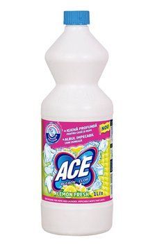 Відбілювач ACE Lemon, Для дезінфекції, виведення плям, відбілювання білих тканин, 1 L 00000003093 фото