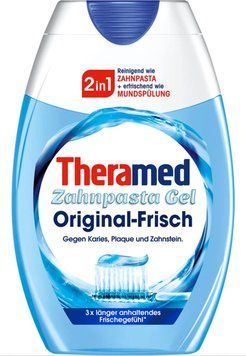 Зубна паста Theramed Gel Original-Frisch 2in1, Відчуття свіжості втричі довше, 75 ml 2464180 фото