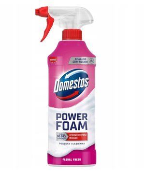 Піна для чищення ванної кімнати та туалету Domestos Power Foam, Квітковий аромат, 435 ml 00000002744 фото