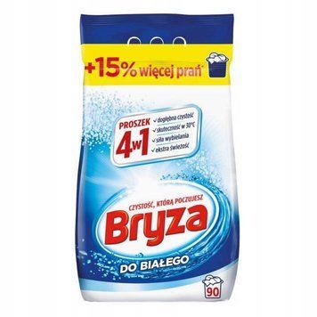 Порошок для прання Bryza White 4in1, Для білого, 90 прань, 5,85 кг 00000003094 фото