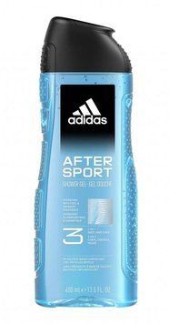 Гель для душу Adidas Men After Sport 3in1, Для чоловіків, Свіжий аромат, 400 ml 00000001994 фото