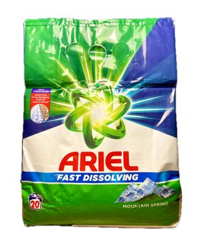 Порошок для прання Ariel Fast Dissolving, Універсальний, 20 прань, 1100 г 20172216 S432 фото