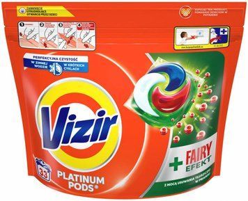 Капсули для прання Vizir Platinum PODS + Fairy Effect, Для кольорового, Сила проти жиру, 33 шт. 20147404 S315 фото