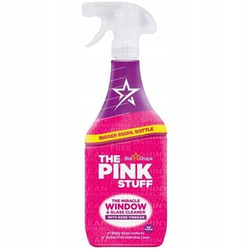 Засіб для миття вікон та дзеркал The Pink Stuff Window & Glass Cleaner with Rose Vinegar, 850 ml BL920/1 фото