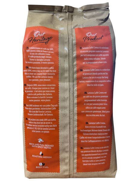 Кава в зернах Lavazza Caffe Crema Gustoso, Арабіка/Робуста, 1000 g 00000003294 фото