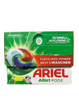 Капсули для прання Ariel Allin1 Pods, Universal+, 15 шт. 00000003300 фото