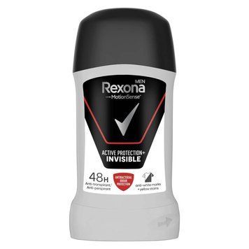 Антиперспірант-стік для чоловіків Rexona Men Invisible Active Protection+, 50 ml 00000002200 фото
