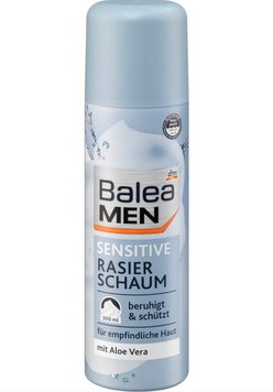 Піна для гоління Balea MEN Sensitive, Для чутливої шкіри, 300 ml 00000000851 фото