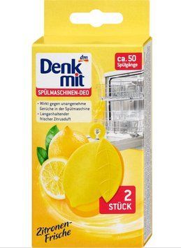 Освіжувач для посудомийної машини Denkmit Lemon Fresh, 2 шт. 00000002497 фото