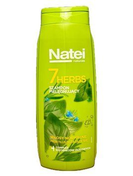 Шампунь Natei 7 Herbs, Для нормального типу волосся, злегка жирного, Комплекс трав, 400 ml 030018480 фото
