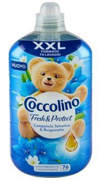 Кондиціонер для білизни концентрат Coccolino XXL Campanula Selvatica&Bergamotto, 76 прань 1750ml 00000003400 фото