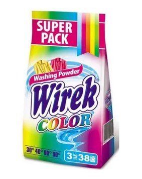 Порошок для прання Wirek Color, Для кольорового, 38 прань, 3 кг 00000000136 фото
