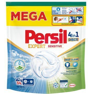 Капсули для прання Persil 4in1 Sensitive, Універсальні, Гіпоалергенні, З Алоє Вера, 54 шт. 2838074 фото