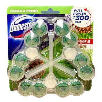 Туалетний блок Domestos Pine, Аромат хвої, 3 шт. 68829955 фото