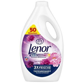 Гель для прання Lenor Color Amethyst Blutentraum, Для кольорового, 50 прань, 2500 ml. 00000003001 фото