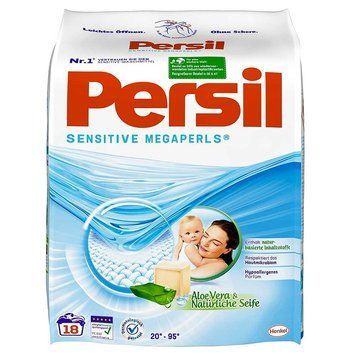 Порошок для прання Persil Sensitive Megaperls, Універсальний, Гіпоалергенний, 18 прань, 1,332 кг 00000000175 фото