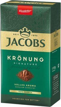 Кава мелена Jacobs Kronung, 100% арабіка, 500 g 00000002503 фото