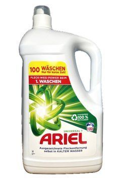Гель для прання ARIEL Universal +, Універсальний, 100 прань, 5000 ml. 00000002104 фото