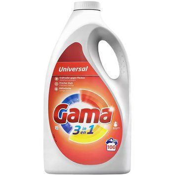 Гель для прання Gama 3in1, Універсальний, 100 прань, 4,5 L 00000002753 фото