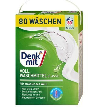Потужний пральний порошок Denkmit, Для яскраво-білого, 80 прань, 5,2 кг 00000001904 фото
