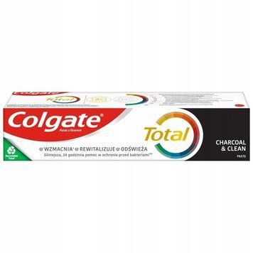 Зубна паста Colgate Total Charcoal & Clean, Антибактеріальна з деревним вугіллям, 75 ml 00000001170 фото