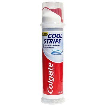 Зубна паста з дозатором Colgate Cool Stripe, М&rsquo;ятний смак, 100 ml 00000002854 фото
