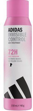 Антиперспірант-спрей для жінок Adidas Invisible Control 72H, 150 ml 00000003602 фото