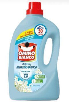 Гель для прання Omino Bianco, Універсальний, Білий мускус, 50 прань, 2 L 00000001657 фото