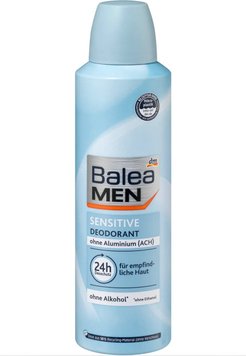 Дезодорант-спрей для чоловіків Balea MEN Sensitive, 200 ml 00000000887 фото