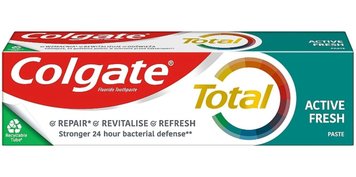 Зубна паста Colgate Total Active Fresh, "Довготривала свіжість" комплексна антибактеріальна, 75 ml 00000001168 фото